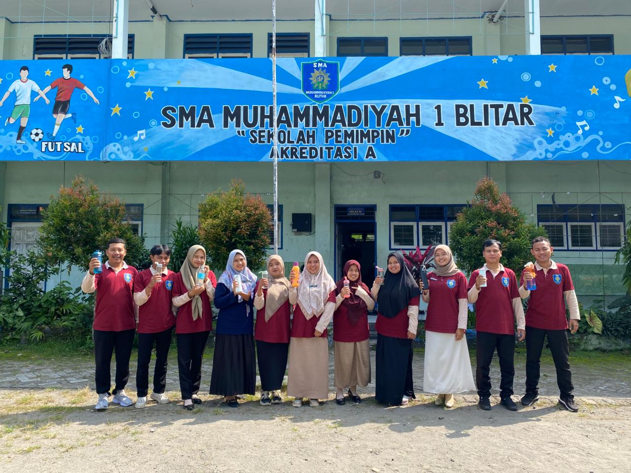 SMA Muhammadiyah 1 Blitar Deklarasikan Gerakan Pengurangan Sampah Plastik